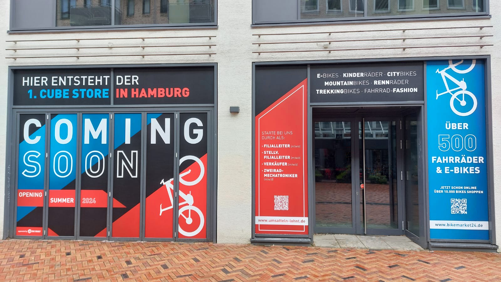 CUBE Store Hamburg vor der Eröffnung