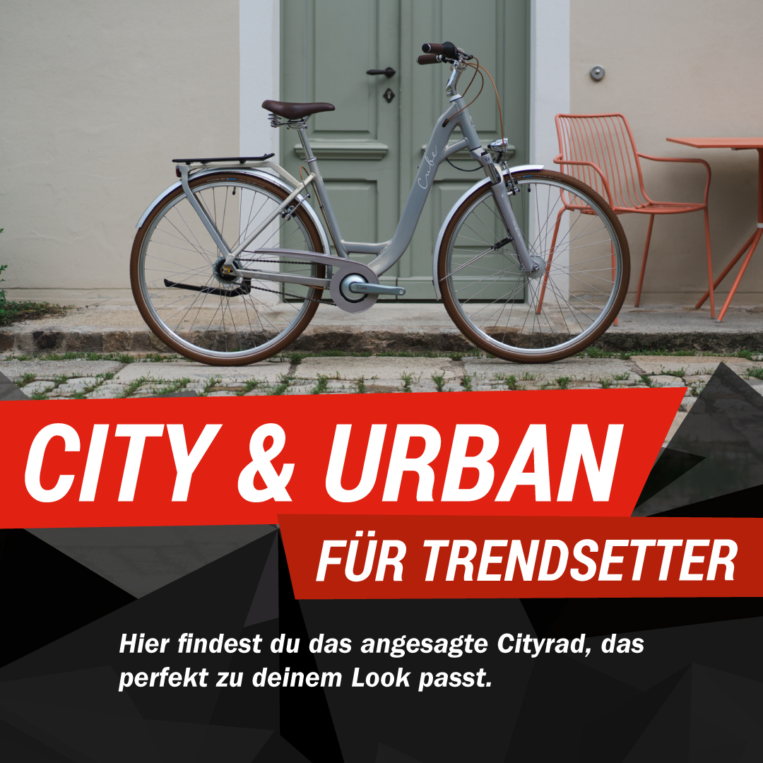 City & Urban Fahrräder im CUBE Store Rostock