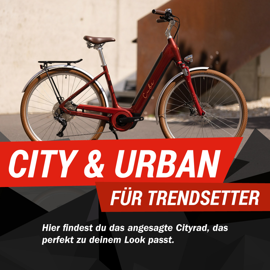 E-City & Urban E-Bikes im CUBE Store Rostock